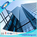 Building construction glass panel, glass for window panes